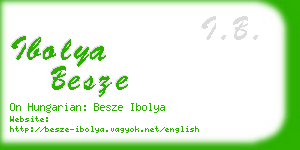 ibolya besze business card